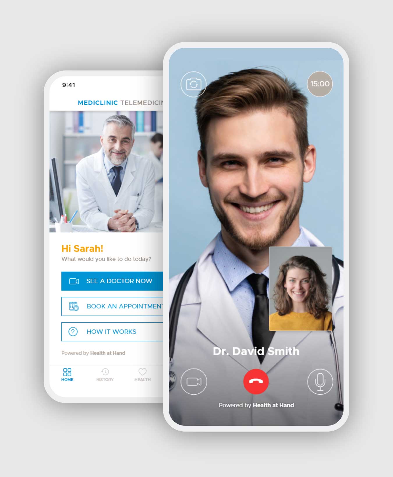 Mediclinic App Mockup